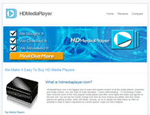 Tablet Screenshot of hdmediaplayer.com